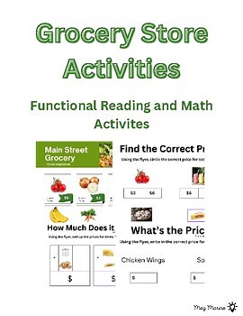 Grocery Store Activities: Functional Reading and Math
