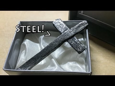 Forging a steel cross for a christmas present!