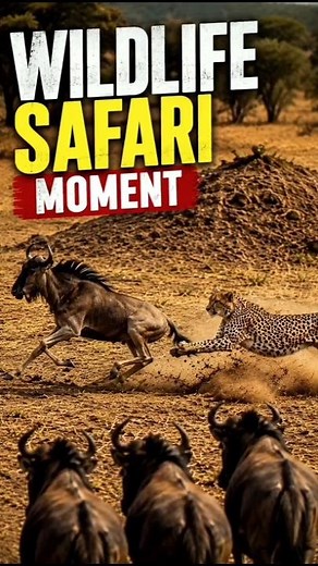Cheetah vs Wildebeest Calf ! Lightning Fast Hunt on the African Savannah