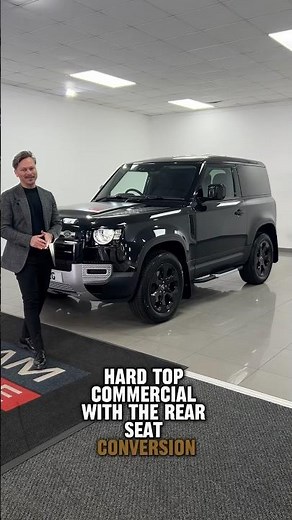 𝟱 𝗦𝗲𝗮𝘁 Defender 90 Hard Top Commercial featuring the rear seat conversion 🔥 #AcklamCarCentre