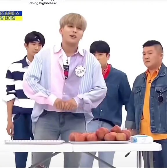 Reply to @.jiminparked jongho breaking apples and singing for a minute and a half 😭 #official_myday#jongho#ateez#atiny#kpop#parati#fyp