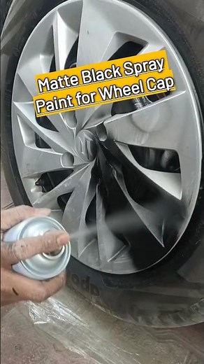 Matte Black Spray Paint for Wheel Cap