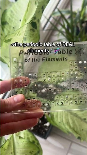 The REAL Periodic Table Of Elements #periodictable #science
