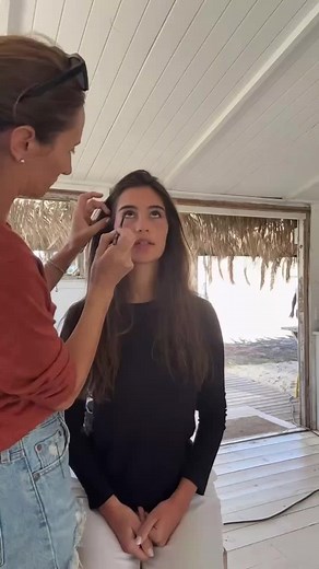 Maria Rodriguez Model Backstage Makeup Routine