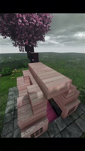 Simple Cherry Wood House — Minecraft Build