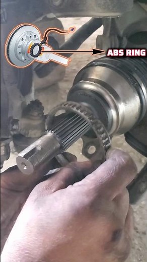 Wheel ABS Gear Ring Check & Fix! #youtube #shorts #abs