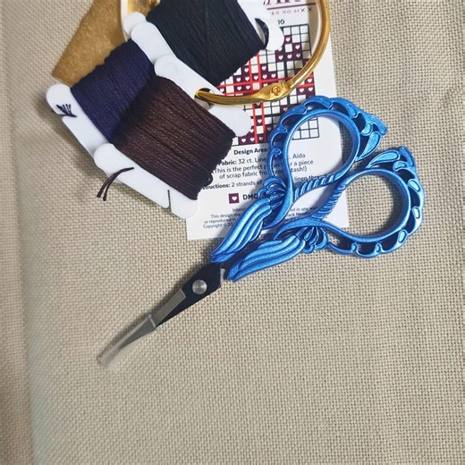 Angel Wing Design Embroidery Scissors Available in Three Colors, Blue, Gold, and Rainbow Iridescent - Etsy