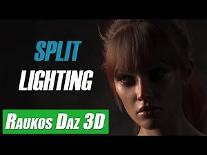 Daz 3D Split Lighting Lighting Tutorial | Dramatic Lighting Effects