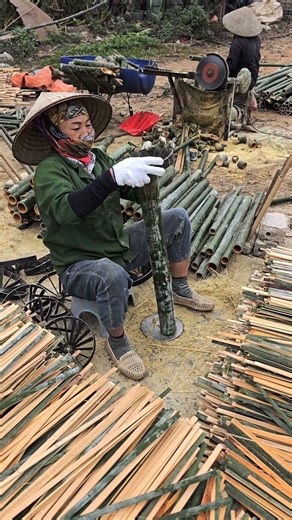 Bamboo toothpick factory . 17 . ##bamboo #factory #toothpick