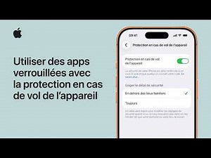 Utiliser des apps verrouillées avec la protection en cas de vol sur iPhone | Assistance Apple