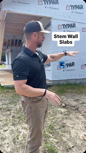 HD Builders / Custom Home Builders on Instagram: "What is a stem wall slab and why we used it for this build. #builder #construction #newhome #homebuilder #home #contractor #dreamhome #design #newconstruction #diy #slab #concrete"