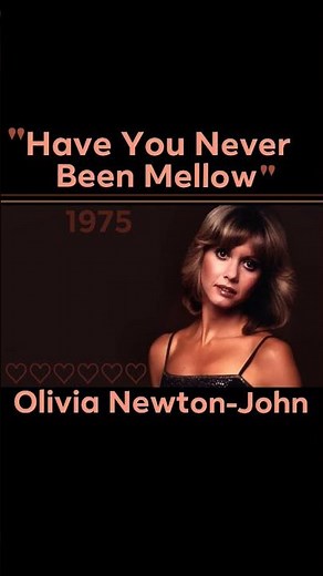 "Have You Never Been Mellow?" 1975 Olivia Newton-John #Wednesdaywomen #oliviaNJ #70smusic