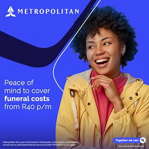 Get up to R100 000 cover for you & your immediate family, and up to R70 000 for your parents and extended family on the Metropolitan Funeral Plan. Protection fit for your family’s unique needs. #TogetherWeCan. T’s&C’s apply. | Metropolitan | Facebook