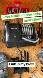 Man this wall mounted vacuum by Giraffe Tools is the truth! Quick and easy install, 30ft retractable hose, remote on/off button, and the best part…. It’s always set up and ready to go! Link in my bio! Use coupon code: “sparetime” to save some money! #giraffetools #shopvac #retractable #handy #sparetimefabrication | Oscar Perez