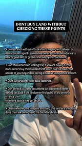 Jamabandi, khasra, khatauni, title deed, mutation, land records, etc are all additional. Ground check is important before buying any agricultural land. #realestate #property #realestateknowledge #properties #realestateeducation #realestateinvesting #investment #realestates #land #realestatetips | The Estatement