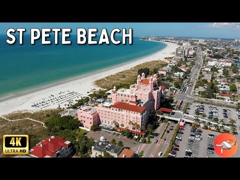 St Pete Beach Florida Aerial View