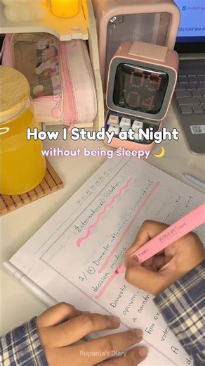 𝗙𝗲𝗲𝗹 𝘀𝗹𝗲𝗲𝗽𝘆 𝘄𝗵𝗶𝗹𝗲 𝘀𝘁𝘂𝗱𝘆?😫📚🌙 #studytips #study #studyvlog #nightowl #shorts