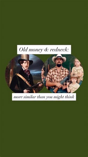 Old Money vs. Rednecks — more alike than you think. From family land to faded heirlooms, both believe in heritage, hard work, and handling their own. Call it aristocratic grit or country pride — the codes are shockingly similar. Old money and rednecks might live worlds apart, but they share values that built them both: legacy, loyalty, and knowing who your people are. Are you Country club or county fair or a little bit of both? How Old Money and Rednecks Are More Alike Than You Think: • Hand-me-