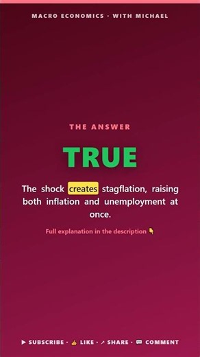 AD-AS & Phillips — Phillips Curve: True, False or Uncertain? #Shorts