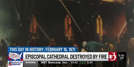 This Day in History: Massive church fire in Burlington