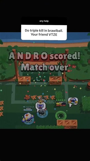 Triple kill in Brawl ball ⚽✨