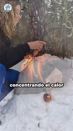 It may seem impossible, but you can light a fire inside a snowball