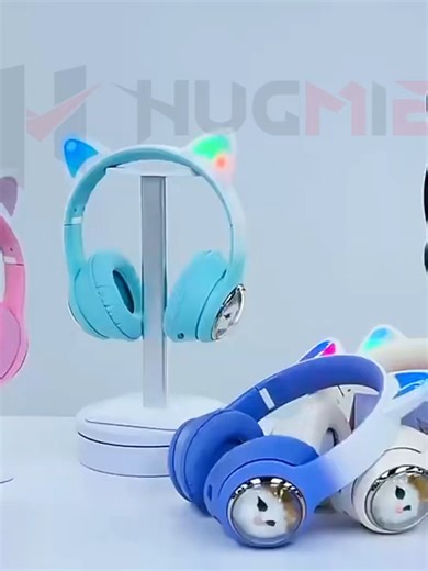 AKZ-02 Cat Ear Wireless Headphones – Light Up Your Sound Experience! #wirelessheadphones #headphones