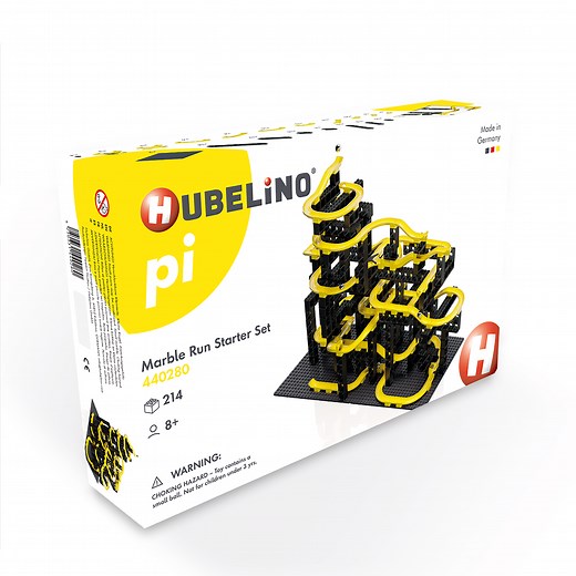 pi Marble Run Starter Set (214 pcs) - Hubelino