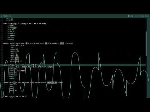 Making a banger in Strudel