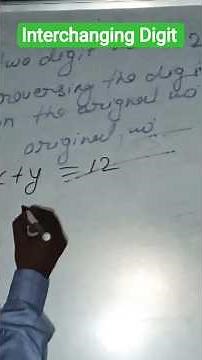 Interchanging Digit problem #maths #education #maths tricks #ssc #shorts #viral