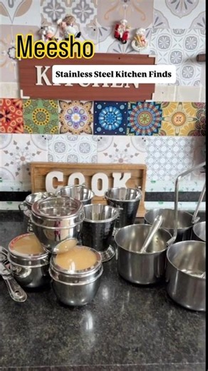 ₹200 Se Start! Meesho Stainless Steel Kitchen Finds 😍✨ #MeeshoFinds #KitchenEssentials #shorts