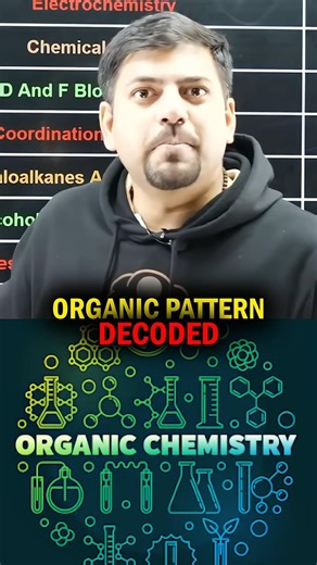 ORGANIC CHEMISTRY PATTERN 😳🔥 | 70% Questions Same Type? #harshsir #vedantu #motivation #VED #shorts