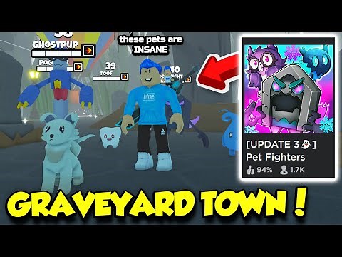 The NEW Graveyard Town Update IS HERE In Pet Fighters Simulator AND IT'S INSANE!! (Roblox)