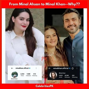 Minal surprised fans by switching her name from Minal Ahsan to Minal Khan. The sudden change has left people wondering what’s behind this bold move — a personal decision, a new phase in life, or something more? 👀 Follow @celebritiezpk for more!💖 @minalkhan.official #CelebritiezPK#MinalKhan #MinalAhsan #NameChange #PakistaniCelebrities #CelebBuzz #EntertainmentNews #CelebrityUpdate #PakistaniDrama #CelebSpotlight #ShowbizGossip #LollywoodNews #CelebrityBuzz | Celebrities PK