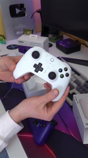 🎮 8BitDo Ultimate 2 — Controle sem fio compatível com PC e Android, joysticks TMR, g...