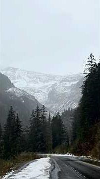 Driving Mount Rainier National Park, Washington