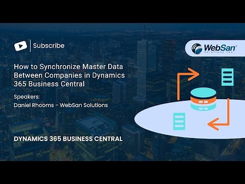 How to Synchronize Master Data Between Companies in Dynamics 365 Business Central