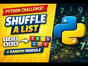 Python Challenge 🔥 | Shuffle a List Using Random Module (Beginner Friendly)