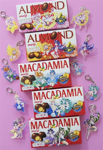 Sailor Moon x Meiji Almond and Macadamia Chocolates