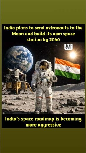 India's Moon Mission by 2040! 🚀🇮🇳##India##short