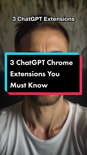 These 3 ChatGPT Chrome Extensions will change your life! * Web ChatGPT: Get the most current information by connecting to the internet * YouTube Summary with ChatGPT: Save time by quickly summarizing the transcript of a YouTube video * AIPRM: Get writing prompts on various topics, perfect for those who need inspiration Watch this video to learn more about these must-know extensions and how they can enhance your online experience! #artificialintellgence #ai #chatgpt #fyp #chatgptextension #webcha