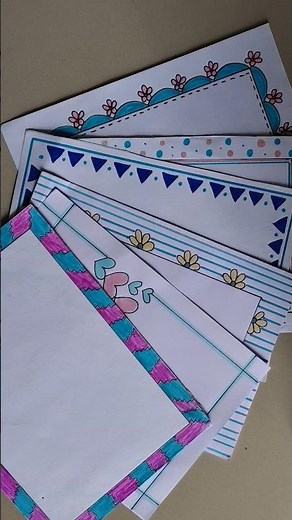 Easy border design/Project work designs/border design for project/border design/assignment #shorts