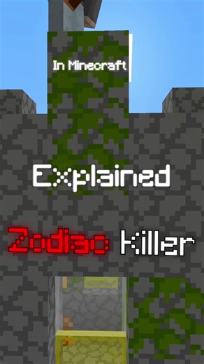 Zodiac Killer Explained in Minecraft #minecraft #story #zodiac #truecrime #scarystories