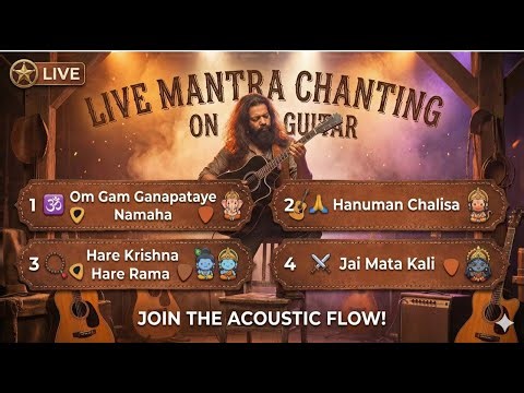 LIVE Mantra Chanting on Guitar 🎸🕉️
