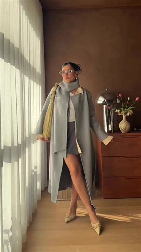 @maryteee_ styles our Emily Felled Scarf Coat. Discover new season coats online and in-store now. #forevernew #scarfcoat #coats #wintercoat #australianfashion