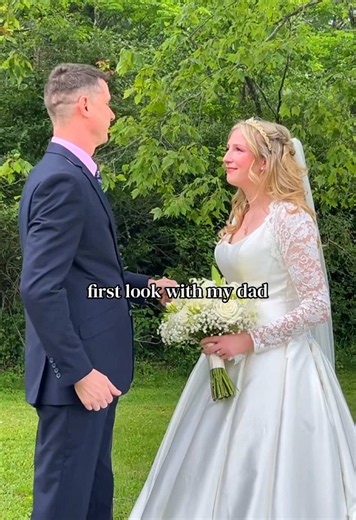 First Look Wedding: Emotional Father-Daughter Moment