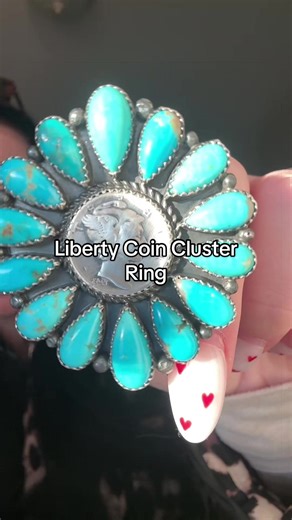 Discover the Liberty Coin Cluster Ring at Silver Saguaro