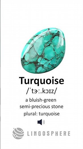 What Does “Turquoise” Mean? 💎 Learn English Vocabulary Fast