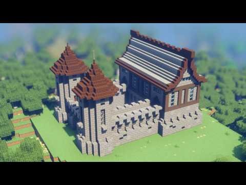 How to Build a Simple Fortified Manor | Minecraft Tutorial