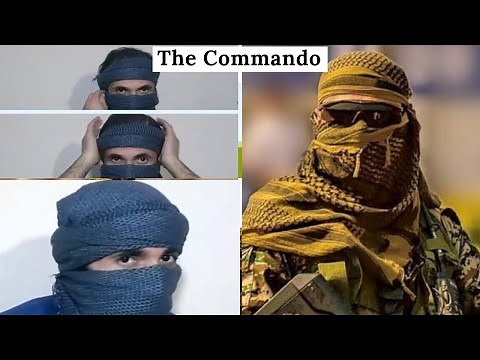 How To Wrap Commando Style | Military Shemagh tactical desert scarf | Shemagh season